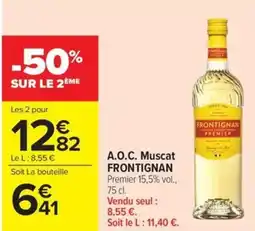 Carrefour Market A.o.c. muscat frontignan offre