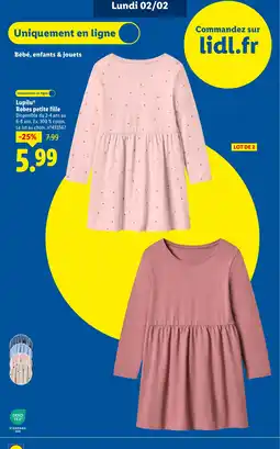 Lidl LUPILU Robes petite fille offre