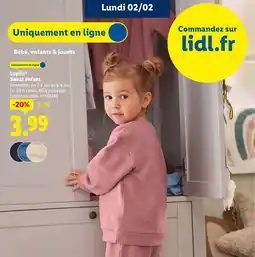 Lidl LUPILU Sweat enfant offre