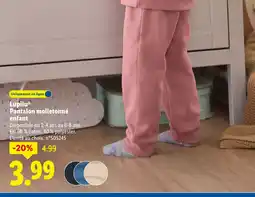 Lidl LUPILU Pantalon molletonné enfant offre