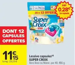 Carrefour Market Lessive capsules super croix offre