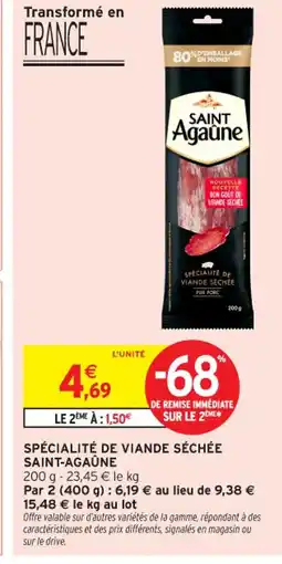 Intermarché Contact SAINT-AGAÛNE Spécialité de viande séchée offre