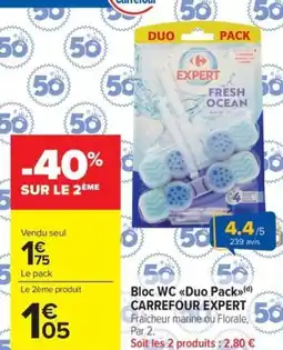 Carrefour Market Bloc wc <<duo pack» carrefour expert offre
