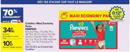 Carrefour Market Culottes <<maxi economy pack>> pampers offre