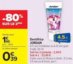 Carrefour Market Dentifrice jordan offre