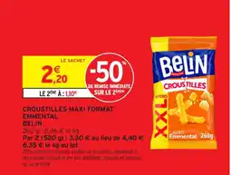 Intermarché Contact BELIN Croustilles maxi format emmental offre