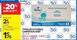 Carrefour Market Sérum physiologique carrefour baby offre