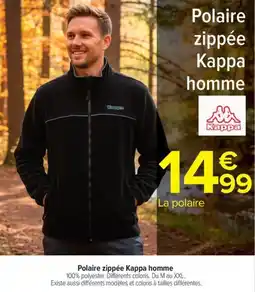 Carrefour Market Polaire zippée kappa homme offre