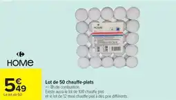 Carrefour Market Lot de 50 chauffe-plats offre