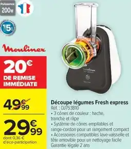 Carrefour Market Découpe légumes fresh express offre