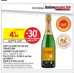 Intermarché Contact Aop clairette de die tradition expert club hve3 offre