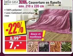 Norma BELLA CASA XXL Couverture en flanelle offre