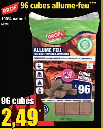 Norma 96 cubes allume-feu offre