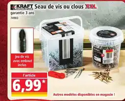 Norma KRAFT Seau de vis ou clous XXL offre