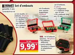 Norma KRAFT Set d'embouts offre