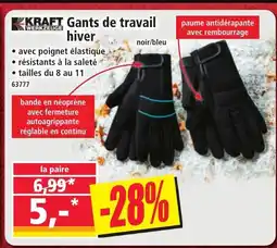 Norma KRAFT Gants de travail hiver offre