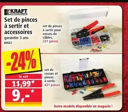 Norma KRAFT Set de pinces à sertir et accessoires offre