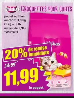 Norma WHISKAS Croquetts pour chats offre