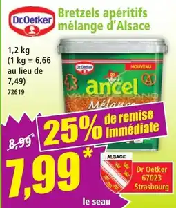 Norma DR OETKER Bretzels apéritifs mélange d'Alsace offre