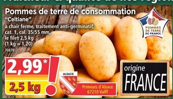 Norma Pommes de terre de consommation offre
