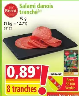Norma BERNI Salami danois tranché offre