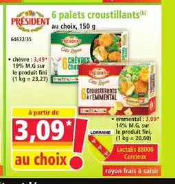 Norma p 6 palets croustillants offre
