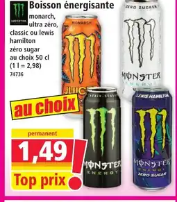 Norma MONSTER Boisson énergisante offre