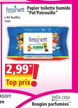 Norma FESSNETT Papier toilette humide offre