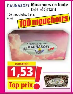 Norma DAUNASOFT Mouchoirs en boîte très résistant offre