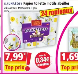 Norma DAUNASOFT Papier toilette motifs abeilles offre