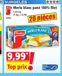 Norma FINDUS Merlu blanc pané 100% filet offre