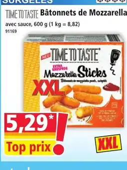 Norma TIME TO TASTE Bâtonnets de Mozzarella offre