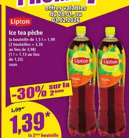Norma LIPTON Ice tea pêche offre