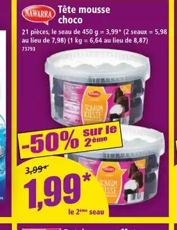 Norma NAWARRA Tête mousse choco offre