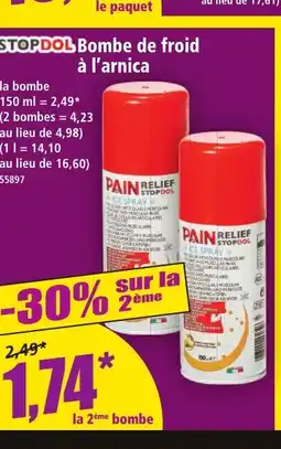Norma STOPDOL Bombe de froid à l'arnica offre
