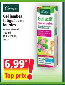 Norma KNEIPP Gel jambes fatiguées et lourdes offre