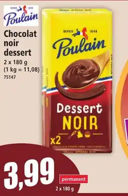 Norma POULAIN Chocolat noir dessert offre