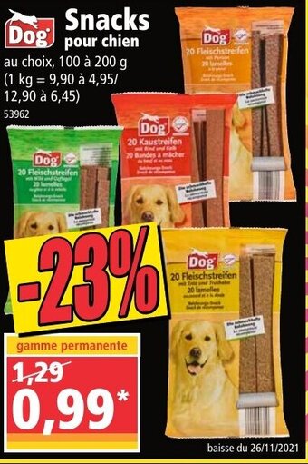Norma Snacks pour chien offre