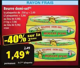 Norma Beurre demi-sel offre