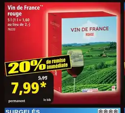 Norma Vin de France rouge offre