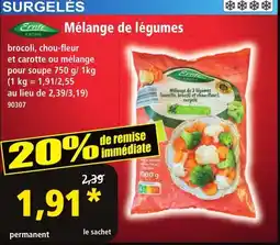 Norma ERNTE Mélange de légumes offre