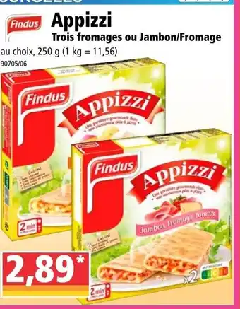 Norma Appizi Trois fromaes ou Jambon/Fromage offre