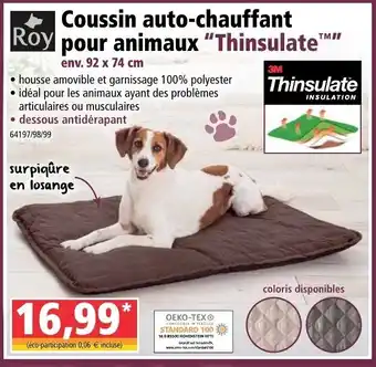 Norma Coussin auto-chauffant pour animaux offre