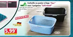 Norma TOPTEX Corbeille ou panier à linge Pinar avec 3 poignées Soft-touch offre