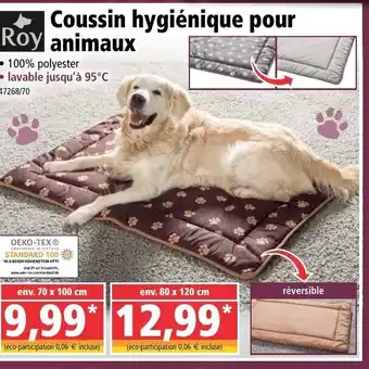 Norma Coussin hygiénique pour animaux offre