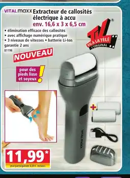 Norma VITALMAXX Extracteur de callosités électrique à accu offre