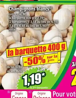Norma Champignons blancs offre