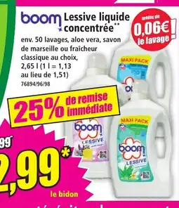 Norma BOOM Lessive liquide concentrée offre