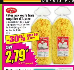 Norma LA COLOMBE Pâtes aux œufs frais coquilles d'Alsace offre