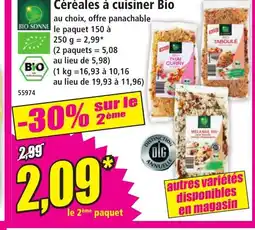 Norma BIO SONNE Céréales à cuisiner Bio offre